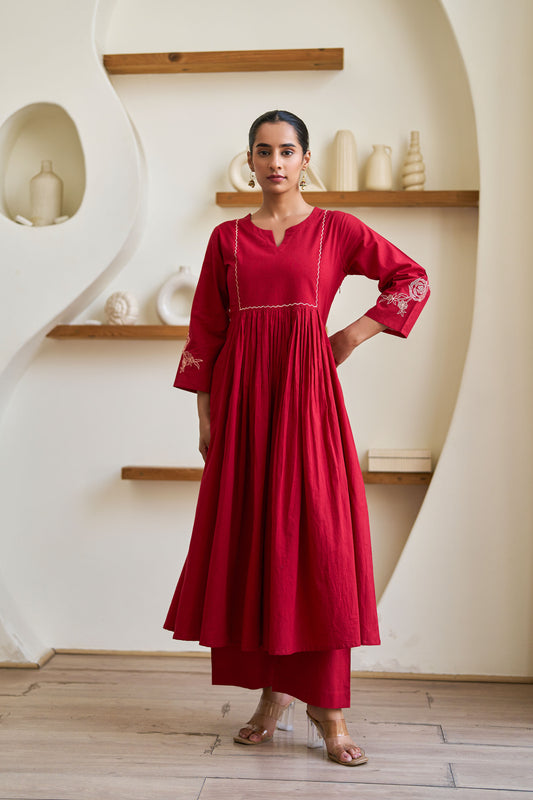 Crimson Grace Kurta Set