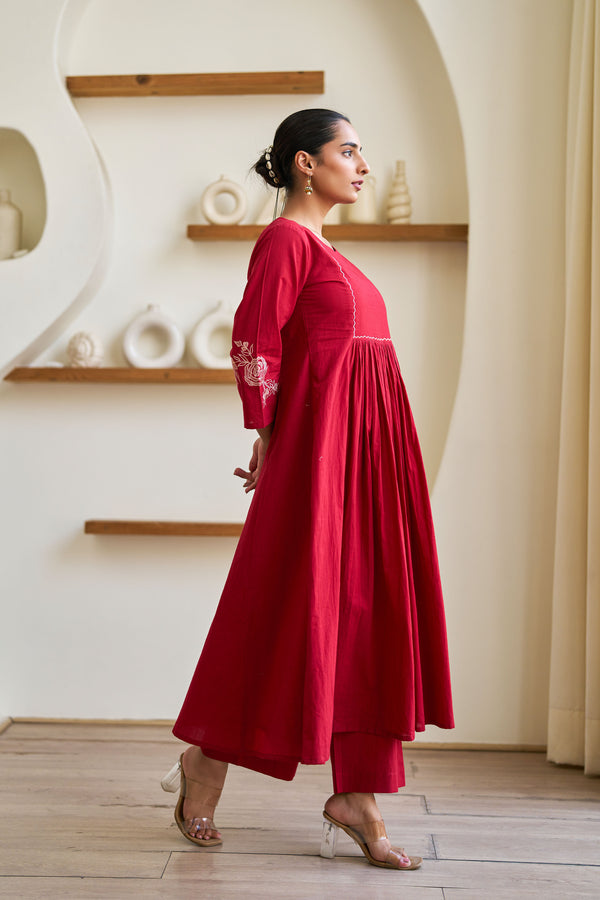 Crimson Grace Kurta Set