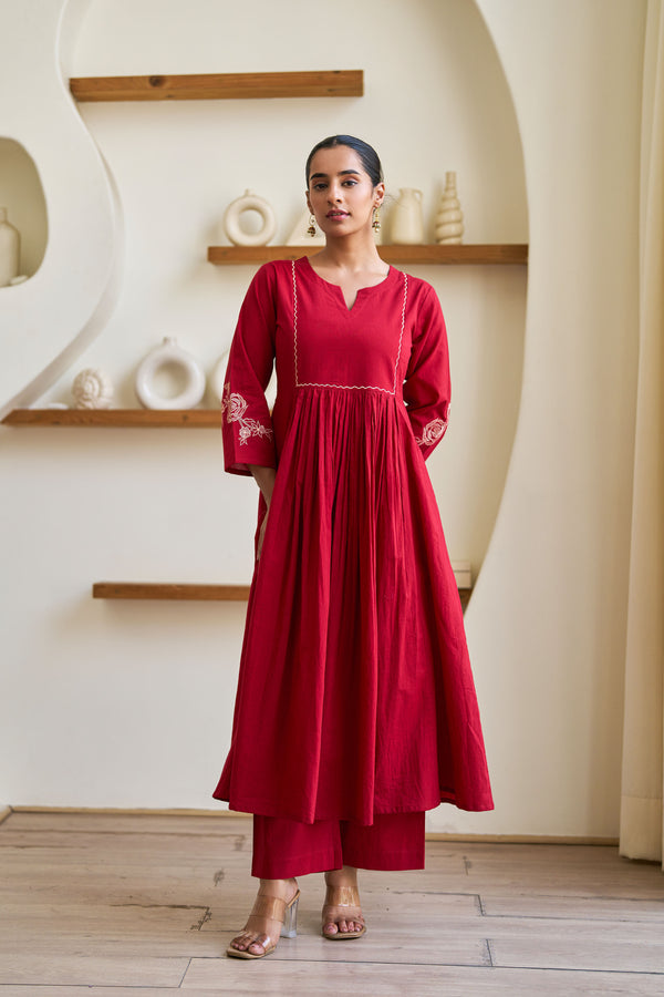 Crimson Grace Kurta Set