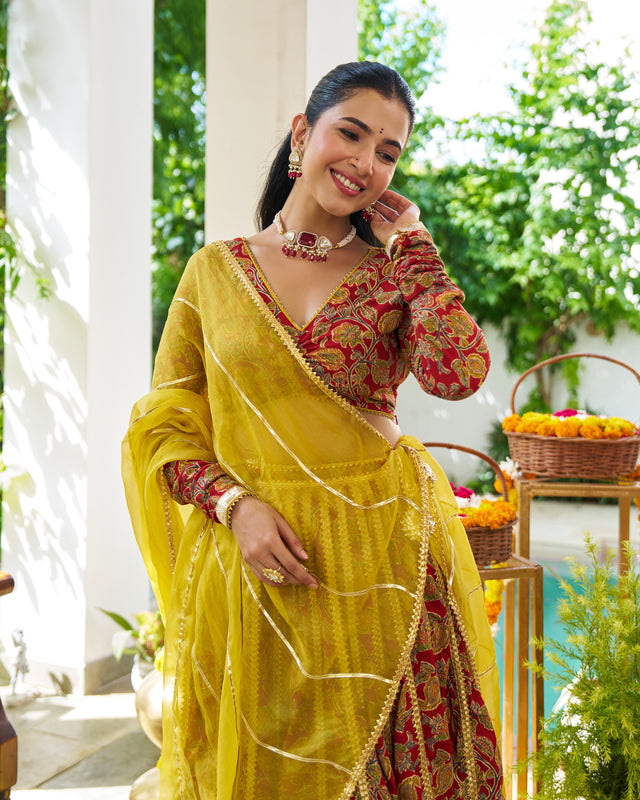 Muskan lehnga set