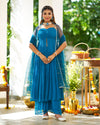 Ruby Teal Blue Suit Set
