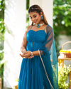 Ruby Teal Blue Suit Set