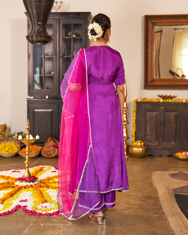 Lavanya- Purple Suit Set