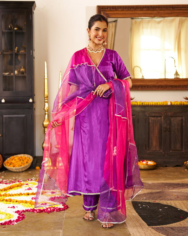 Lavanya- Purple Suit Set
