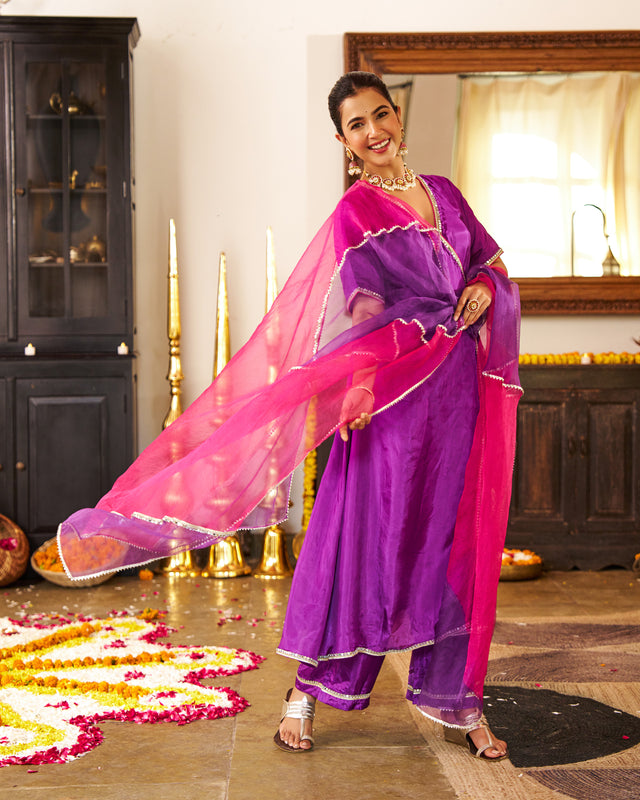Lavanya- Purple Suit Set