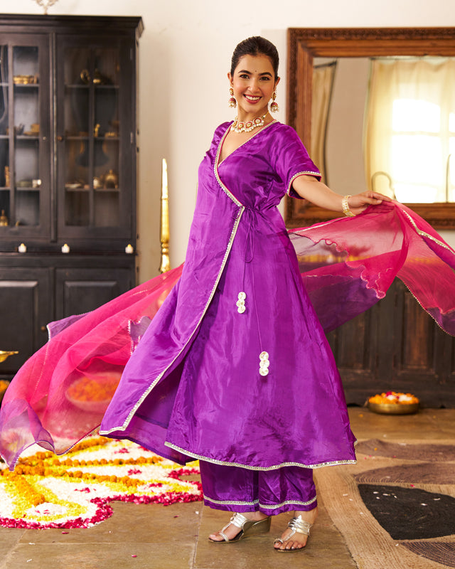 Lavanya- Purple Suit Set