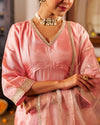 Mausami Baby Pink Anarkali Suit Set