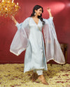 Rehmat Satin Gotapatti Suit Set