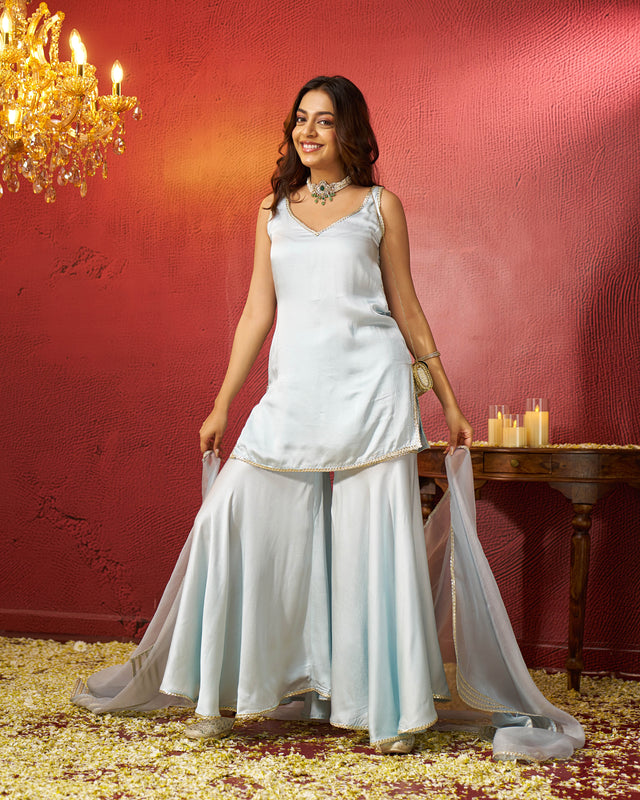 Arsh Satin Gotapatti Sharara Set