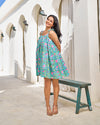 Vintage Handblock Tiered Dress