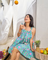 Vintage Handblock Tiered Dress