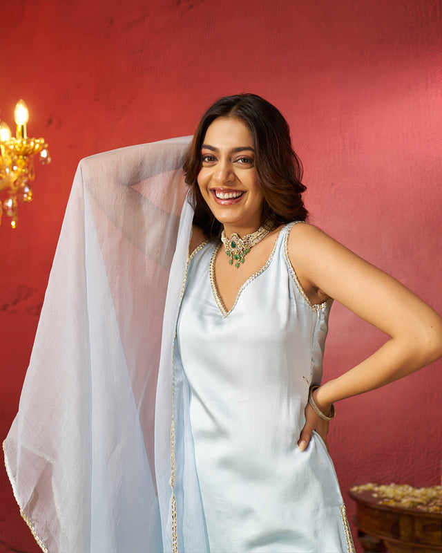 Arsh Satin Gotapatti Sharara Set