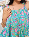 Vintage Handblock Tiered Dress