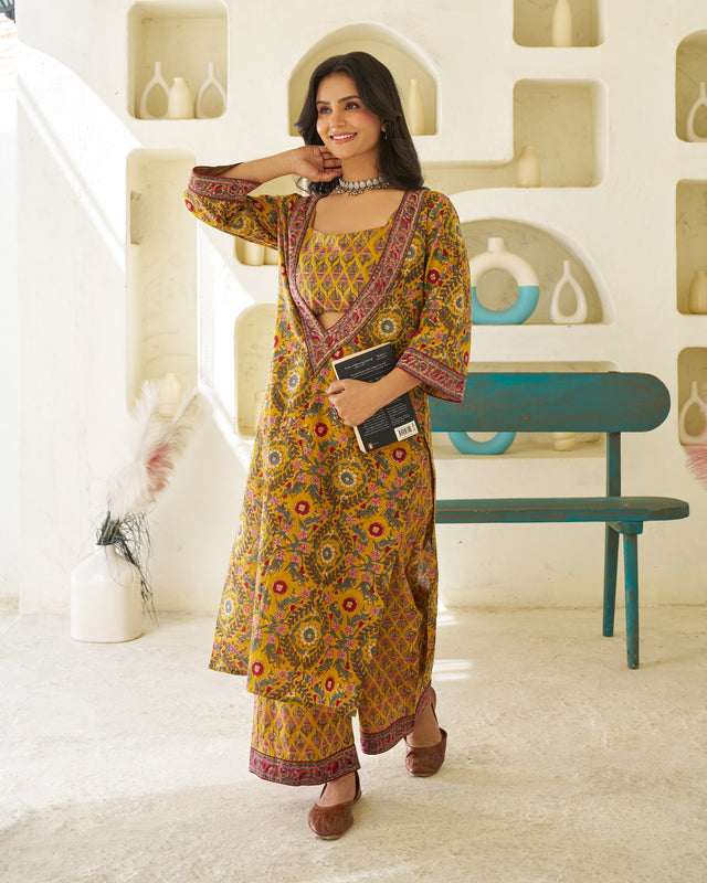 Calm & Classic Handblock Kurta Set
