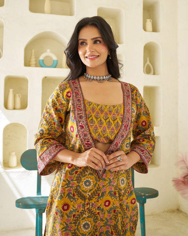 Calm & Classic Handblock Kurta Set