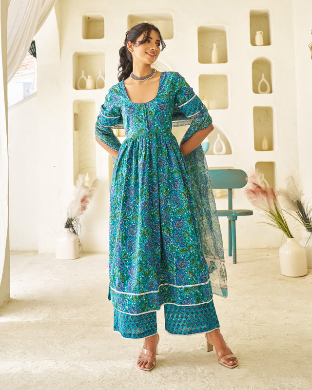 Classic Muse Handblock Suit Set