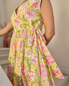 Festive Charm Handblock Tiered Dress