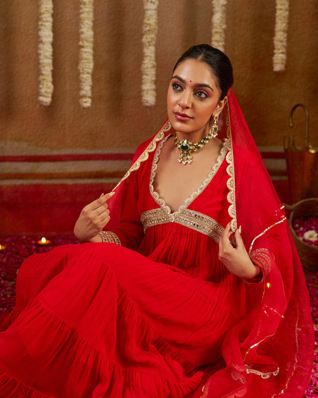 Libaas Georgette Gotapatti Suit Set