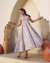 Ethereal Handblock Umbrella Dress