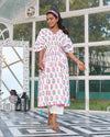 Breezy Comfort Handblock Kaftan Set