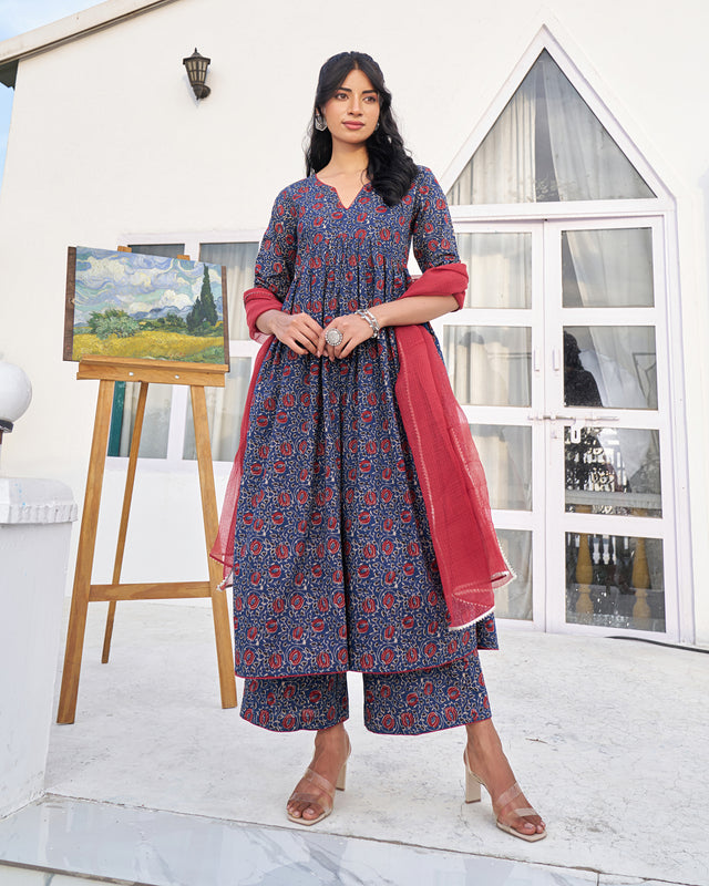 Heritage Print Handblock Suit Set