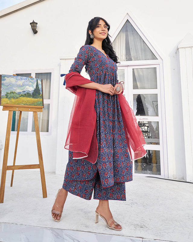 Heritage Print Handblock Suit Set