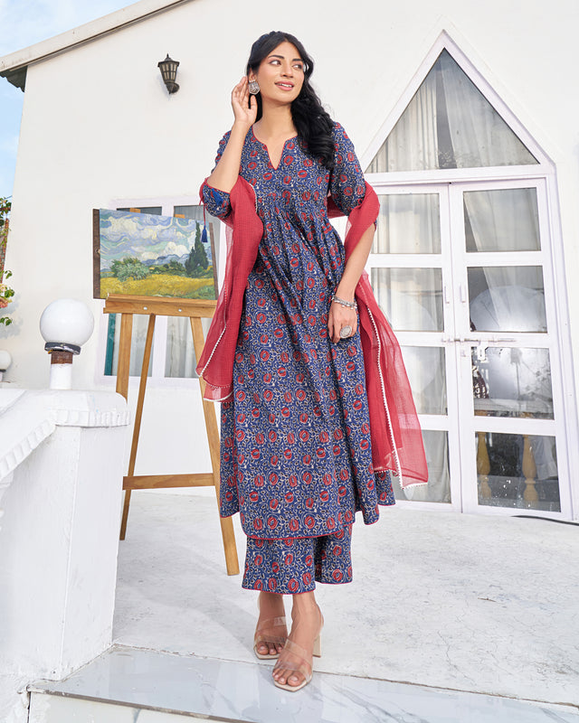 Heritage Print Handblock Suit Set