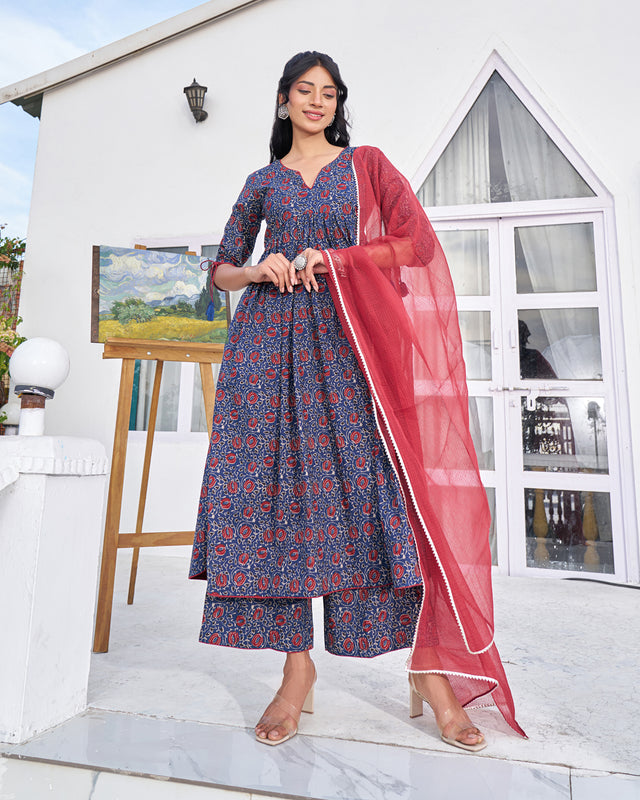 Heritage Print Handblock Suit Set