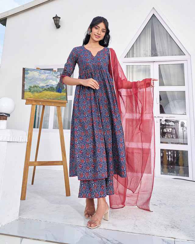 Heritage Print Handblock Suit Set