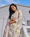 Serene Hues Handblock Suit Set