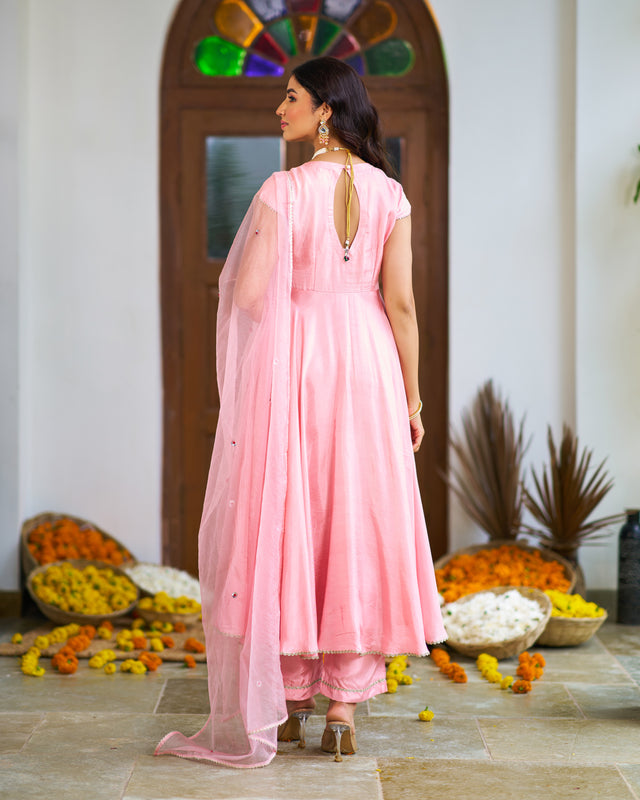 Salmon Pink Suit Set