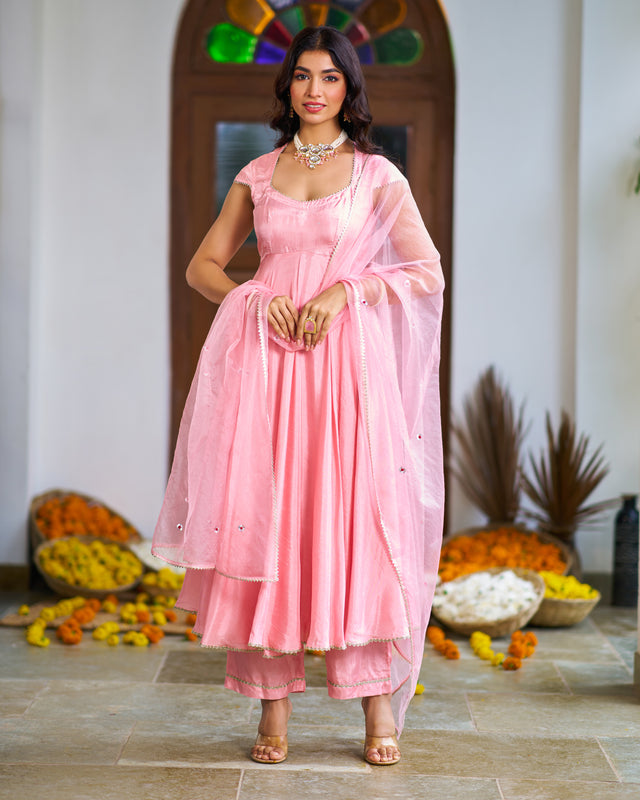 Salmon Pink Suit Set