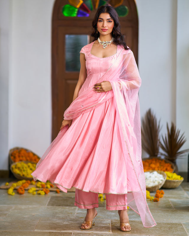 Salmon Pink Suit Set