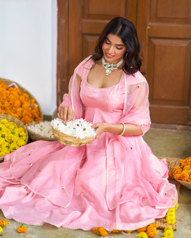 Salmon Pink Suit Set