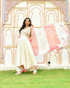Raahi White Embroidered Chanderi Suit Set