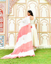 Raahi White Embroidered Chanderi Suit Set
