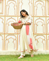 Raahi White Embroidered Chanderi Suit Set