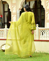 Myra Green Embroidered Doria Kurta Set