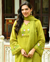 Myra Green Embroidered Doria Kurta Set