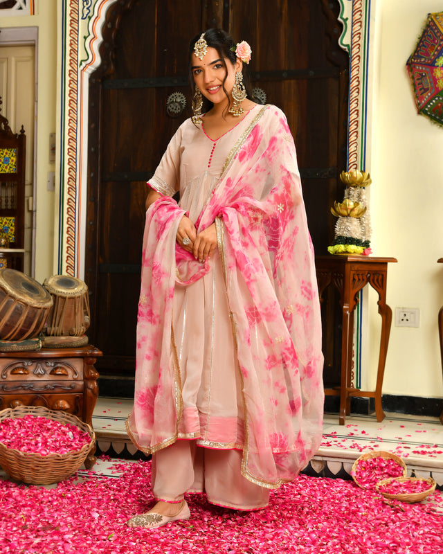 Chandrakala Gota Anarkali Suit Set
