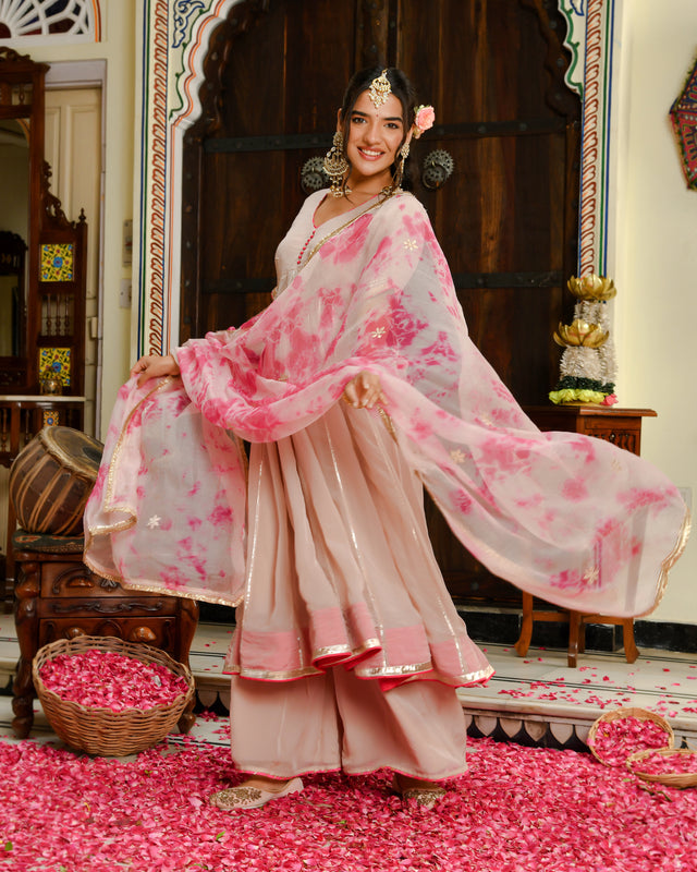 Chandrakala Gota Anarkali Suit Set