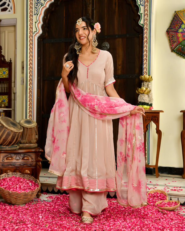 Chandrakala Gota Anarkali Suit Set
