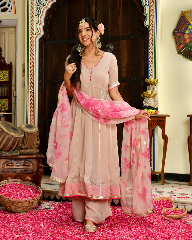 Chandrakala Gota Anarkali Suit Set