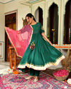 Teej Green Gotapatti Suit Set