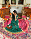 Teej Green Gotapatti Suit Set