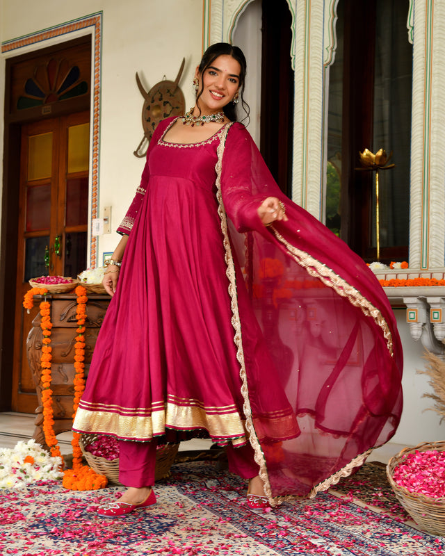 Gota Kinari Gotapatti Suit Set