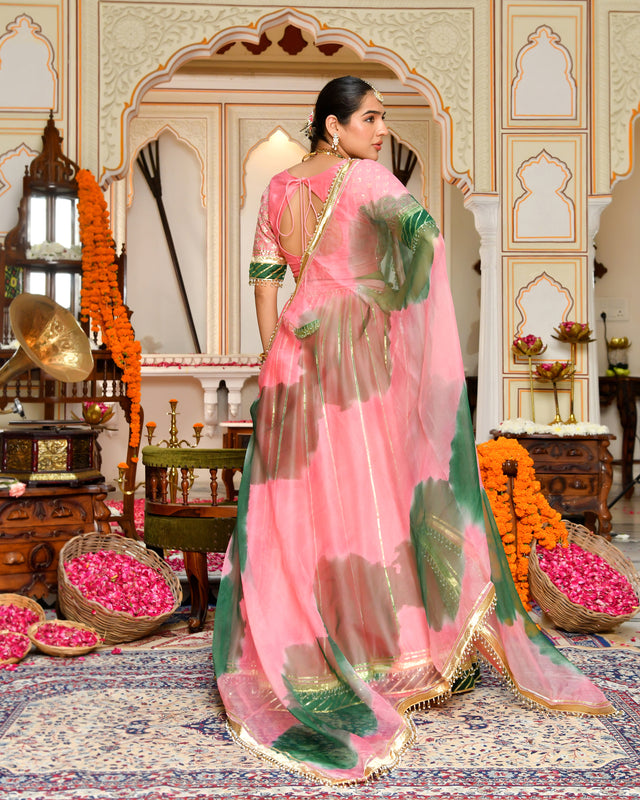 Gulabi Utsav Gotapatti Lehenga Set