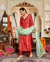 Barkat Maroon Kurta Set
