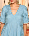 Luna Blue Sharara Set