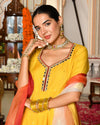 Swarn Peplum Gota Sharara Set
